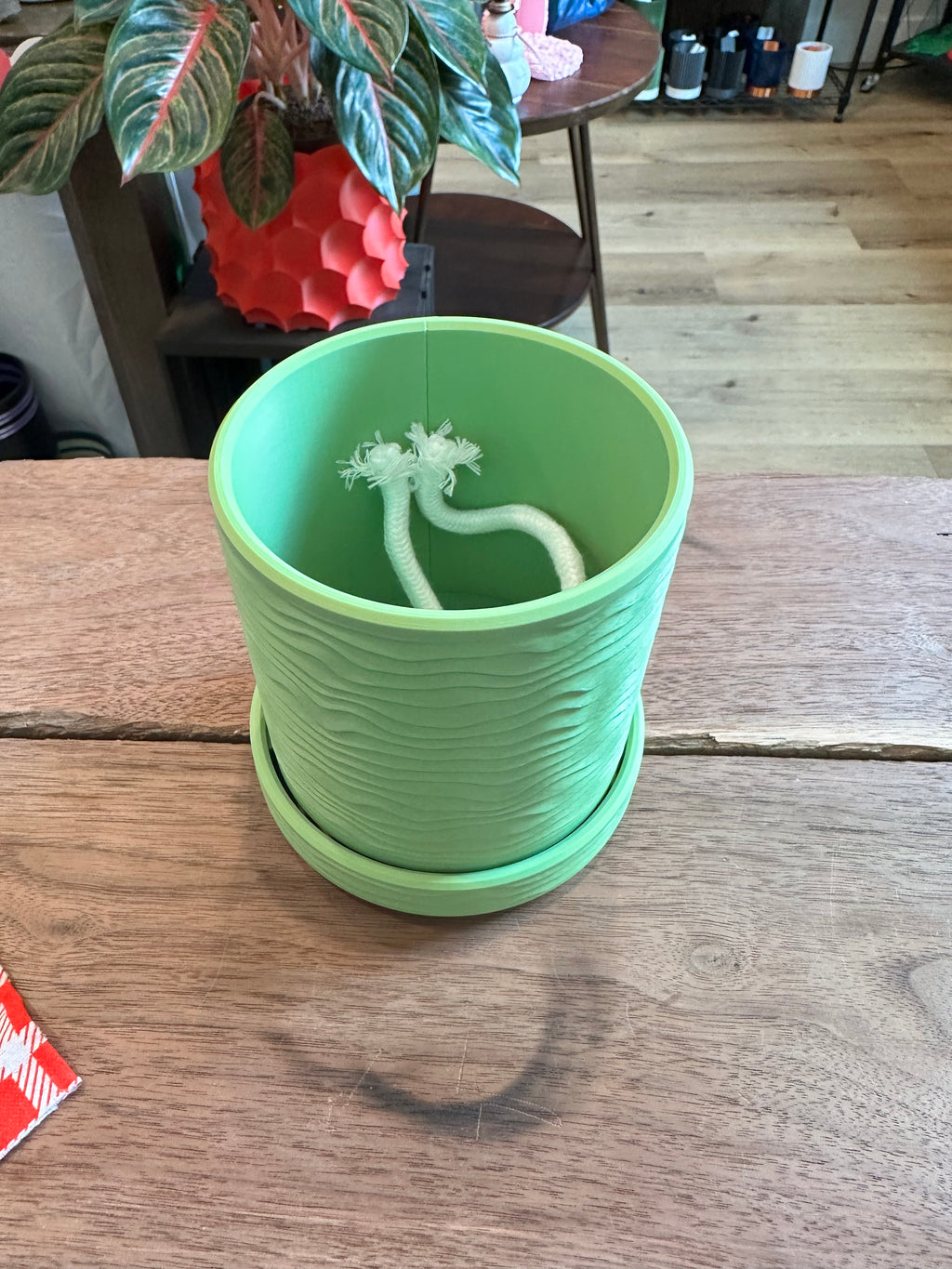 Driftstone Planter – 3D Printed Modern Plant Pot with Rapids Texture | Indoor Planter | Large