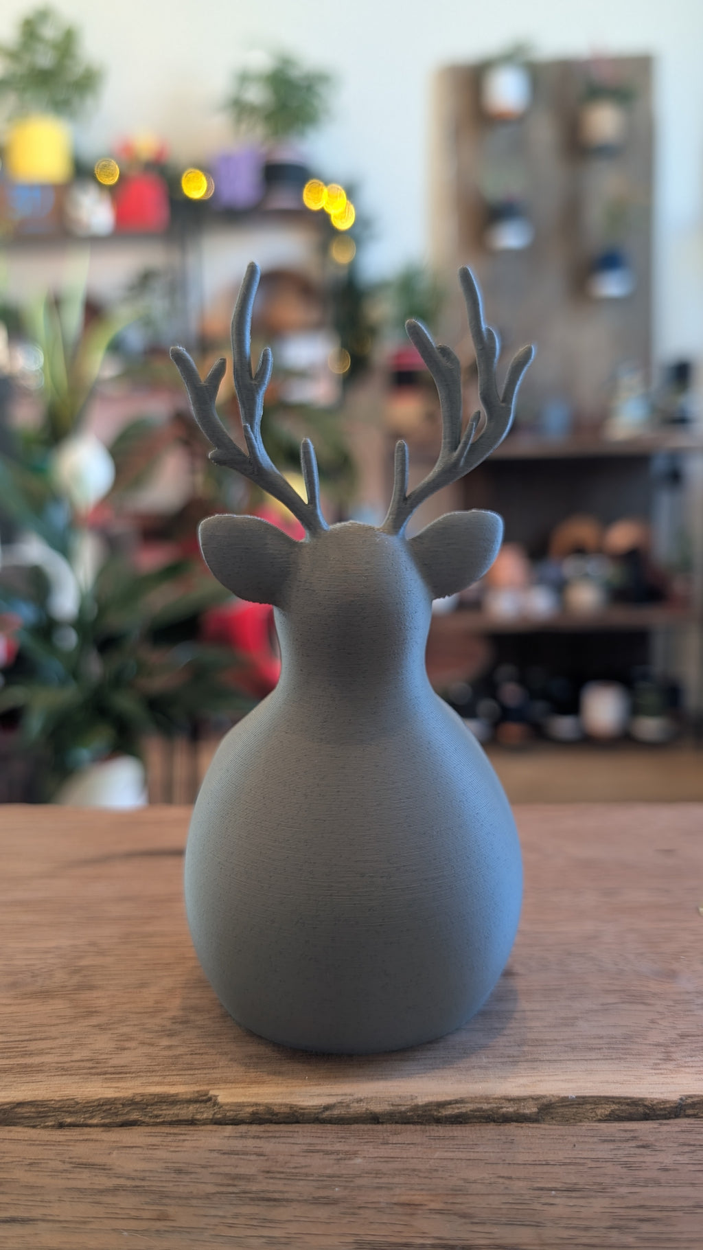 The "Solstice Stag" Geometric Reindeer Luminary