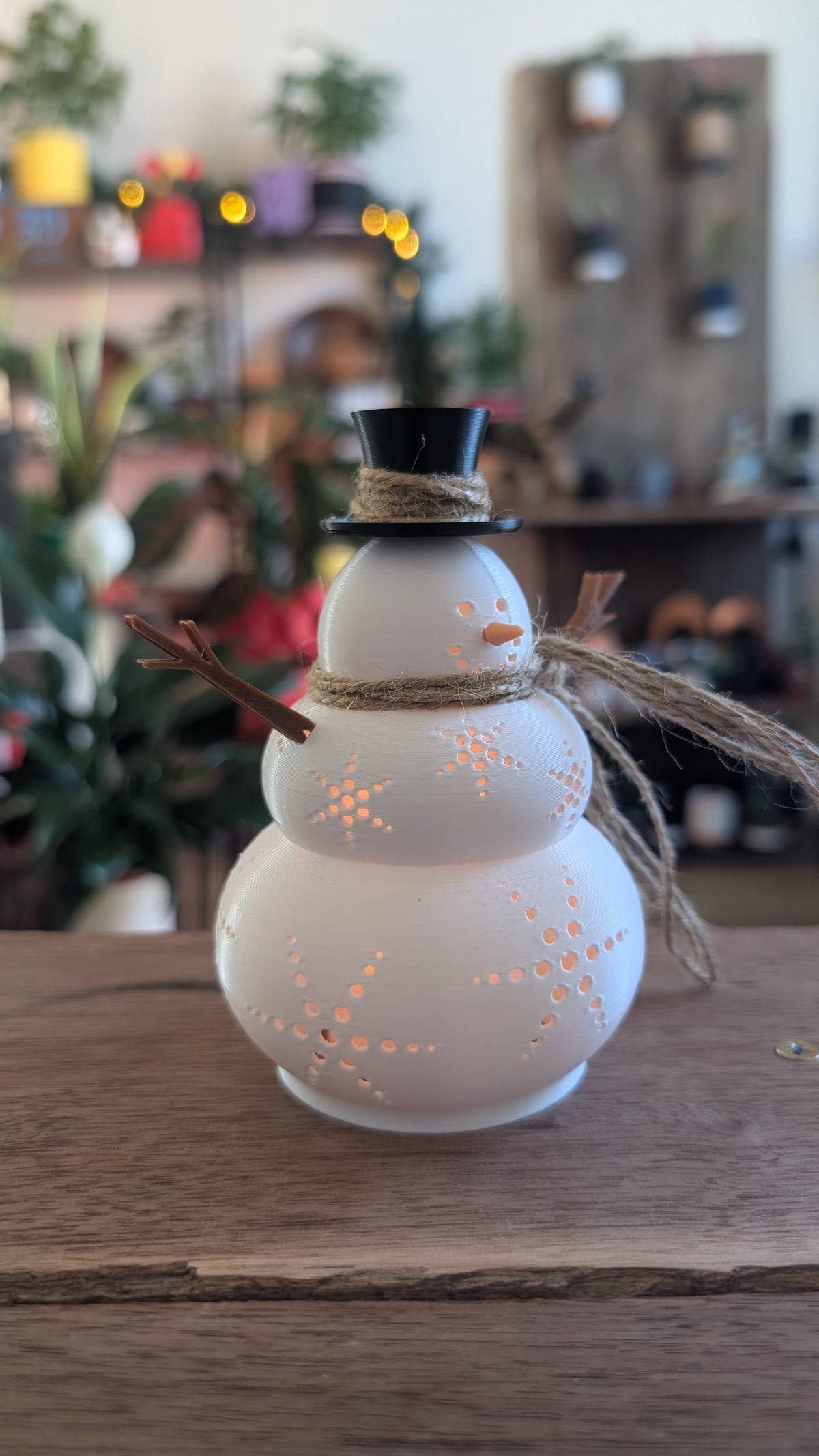 The "Snowflake Glow" Festive Luminary