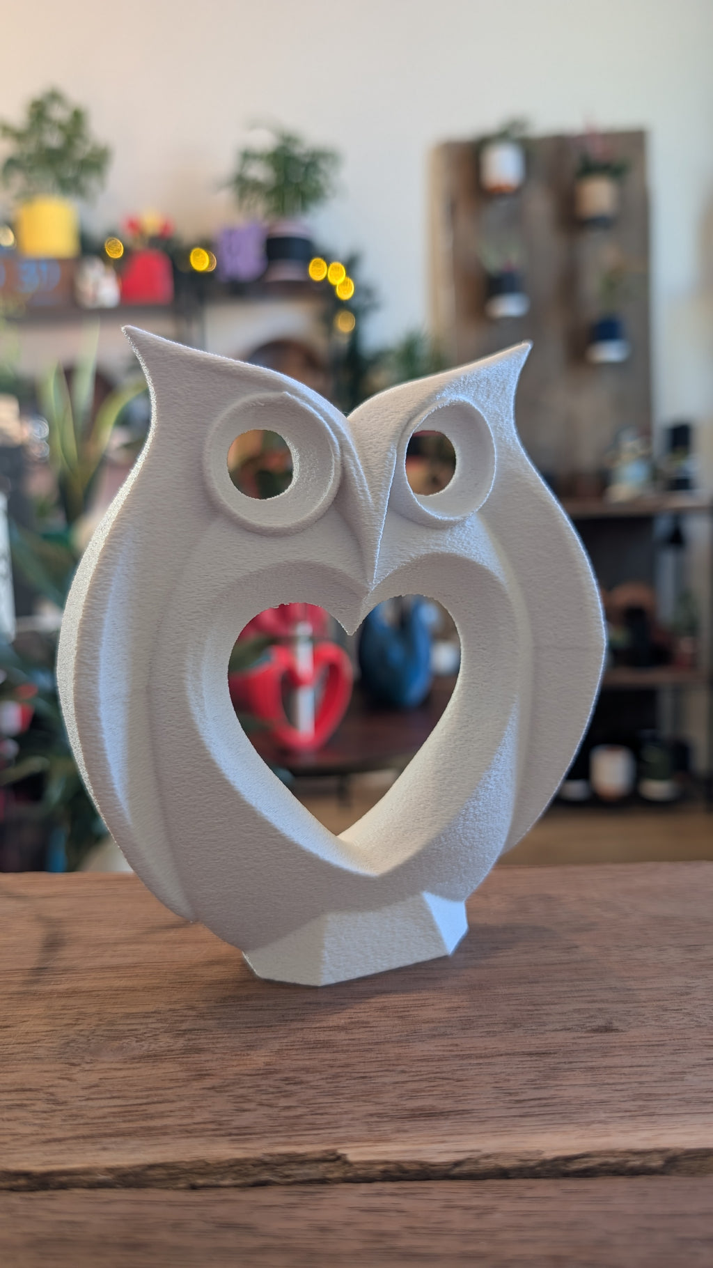 The "Love Owl" Geometric Sculpture